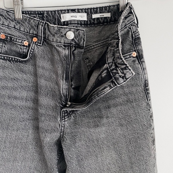 Mango High Rise Mom Jeans, Grey - Size 2 - Picture 4 of 8